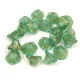Cseh préselt virág gyöngy - harangvirág - Crystal Green Gold - 7x5mm
