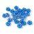 Czech pressed flower bead - Pastel Capri - 5mm