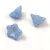 Czech pressed flower bead - bellflower - Alabaster Milky Light Sapphire - 8x13mm