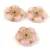 Cseh préselt virág gyöngy - Alabaster Pink Gold - 14mm