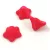 Czech pressed flower bead - bellflower - Alabaster Milky Matt Cherry - 8x13mm