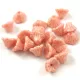 Cseh préselt virág gyöngy - harangvirág - Alabaster Milky Light Salmon - 7x5mm
