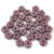 Czech pressed flower bead - Purple - 5mm
