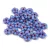 Czech pressed flower bead - Light Sapphire Violet - 5mm