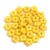 Czech pressed flower bead - Yellow Luster - 5mm