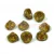 Czech pressed flower bead - bluebell - 7x11mm