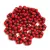 Czech pressed flower bead - Red Green - 5mm