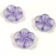 Cseh préselt virág gyöngy - Crystal Indigo Blend - 14mm