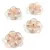 Cseh préselt virág gyöngy - Crystal Rose Gold - 14mm