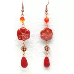 Czech Pressed Glass Bead - Primrose - Crystal Matt Sliperit - 15mm