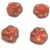 Czech Pressed Glass Bead - Primrose - Alabaster Matt Copper - 15mm
