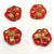 Czech Pressed Glass Bead - Primrose - Siam Gold - 15mm