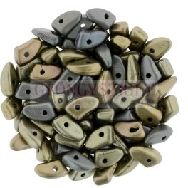 Czech Mates Prong - matte metallic bronze iris - 3x6mm
