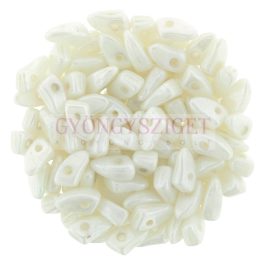 Czech Mates Prong - White Luster - 3x6mm