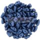 Czech Mates Prong - matte metallic blue - 3x6mm