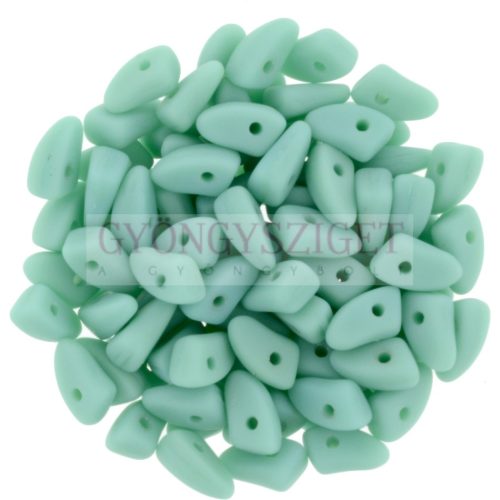 Czech Mates Prong - Matte Turquoise Green - 3x6mm