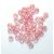 CzechMates 4 Hole Lentil Czech Glass Bead - transparent topas rose luster -6mm