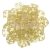 Cseh négylyukú négyzet - Quadra Tile gyöngy - Transparent Luster Champagne - 6x6mm