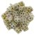 Cseh négylyukú négyzet - Quadra Tile gyöngy - Alabaster Dark Traventin - 6x6mm