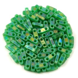   Miyuki Quarter Tila gyöngy - 146fr - Matt Transparent Green AB - 1.2 x 5mm