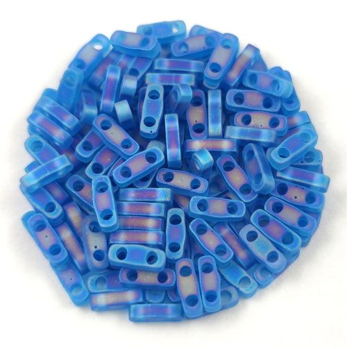 Miyuki Quarter Tila bead - 149fr - Matt Transparent Capri Blue AB - 1.2 x 5mm