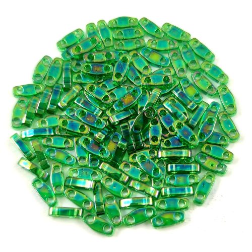 Miyuki Quarter Tila bead - 179 - Transparent Green AB - 1.2 x 5mm