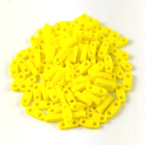 Miyuki Quarter Tila bead - 404 - Opaque Yellow - 1.2 x 5mm