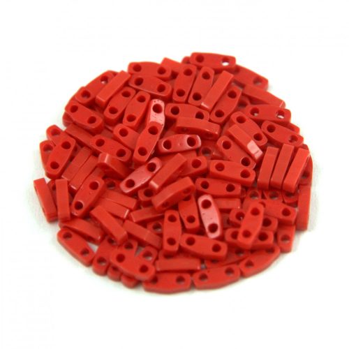 Miyuki Quarter Tila bead - 408 - Opaque Dark Red - 1.2 x 5mm