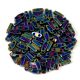 Miyuki Quarter Tila bead - 455 - Metallic Variegated Blue Iris - 1.2 x 5mm
