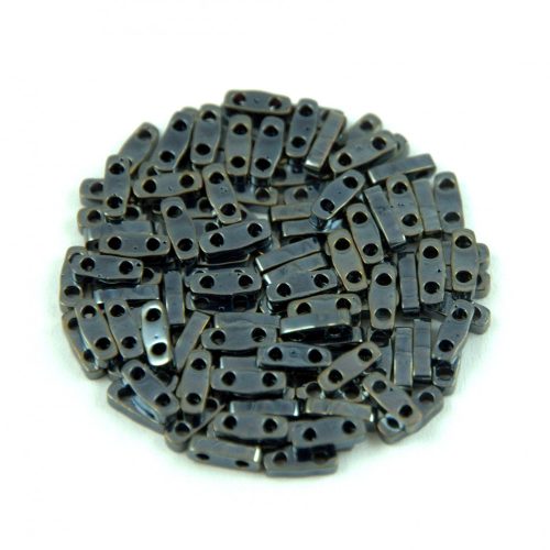 Miyuki Quarter Tila bead - 464 - Metallic Gunmetal - 1.2 x 5mm