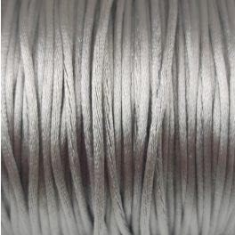 Rattail - Silky Finish Synthetic Cord - 1mm - Silver