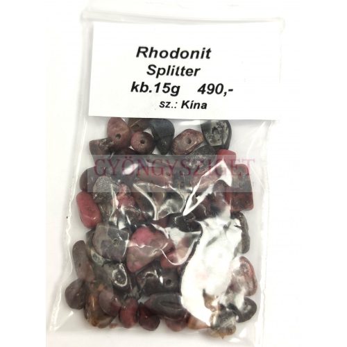 Rhodonit - splitter beads - 15g