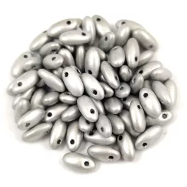 Rizo gyöngy - Matt Silver - 2.5x6mm