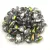 Rizo - Czech Glass Bead - Crystal Vitrail - 2.5x6mm