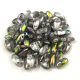 Rizo - Czech Glass Bead - Crystal Vitrail - 2.5x6mm
