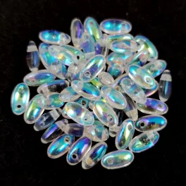 Rizo gyöngy - Crystal AB - 2.5x6mm