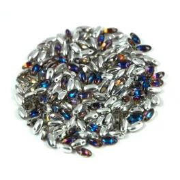 Rizo gyöngy-bermuda blue-2,5x6mm