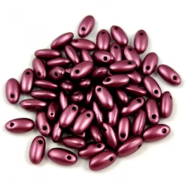 Rizo gyöngy - Pastel Burgundy - 2.5x6mm