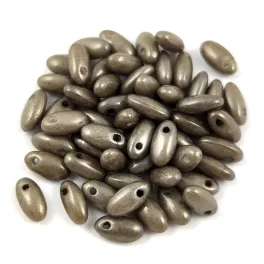 Rizo gyöngy - Chalk White Gray Luster - 2.5x6mm