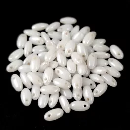 Rizo gyöngy - Chalk White Luster - 2.5x6mm