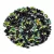 Rizo - Czech Glass Bead-fekete vitrail-2,5x6mm