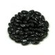 Rizo - Czech Glass Bead-telt fekete-2,5x6mm
