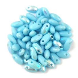 Rizo gyöngy - Turquoise Blue AB - 2.5x6mm