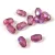 Czech Fire Polished Faceted Glass Bead - Crystal Amethyst Iris - 6x4mm