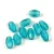 Czech Fire Polished Faceted Glass Bead - Turquose Green - 6x4mm