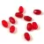 Czech Fire Polished Faceted Glass Bead - Red - 6x4mm