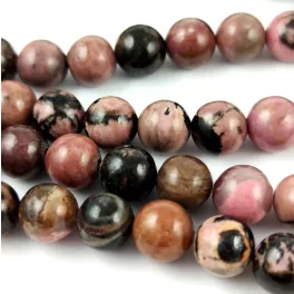 Rodochrosite round bead - 8mm