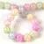 Crushed Glass Round Bead - Mix - 8mm - on strand