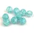 Crushed Glass Round Bead - Turquoise Blue - 8mm