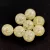Crushed Glass Round Bead - Yellow - 8mm